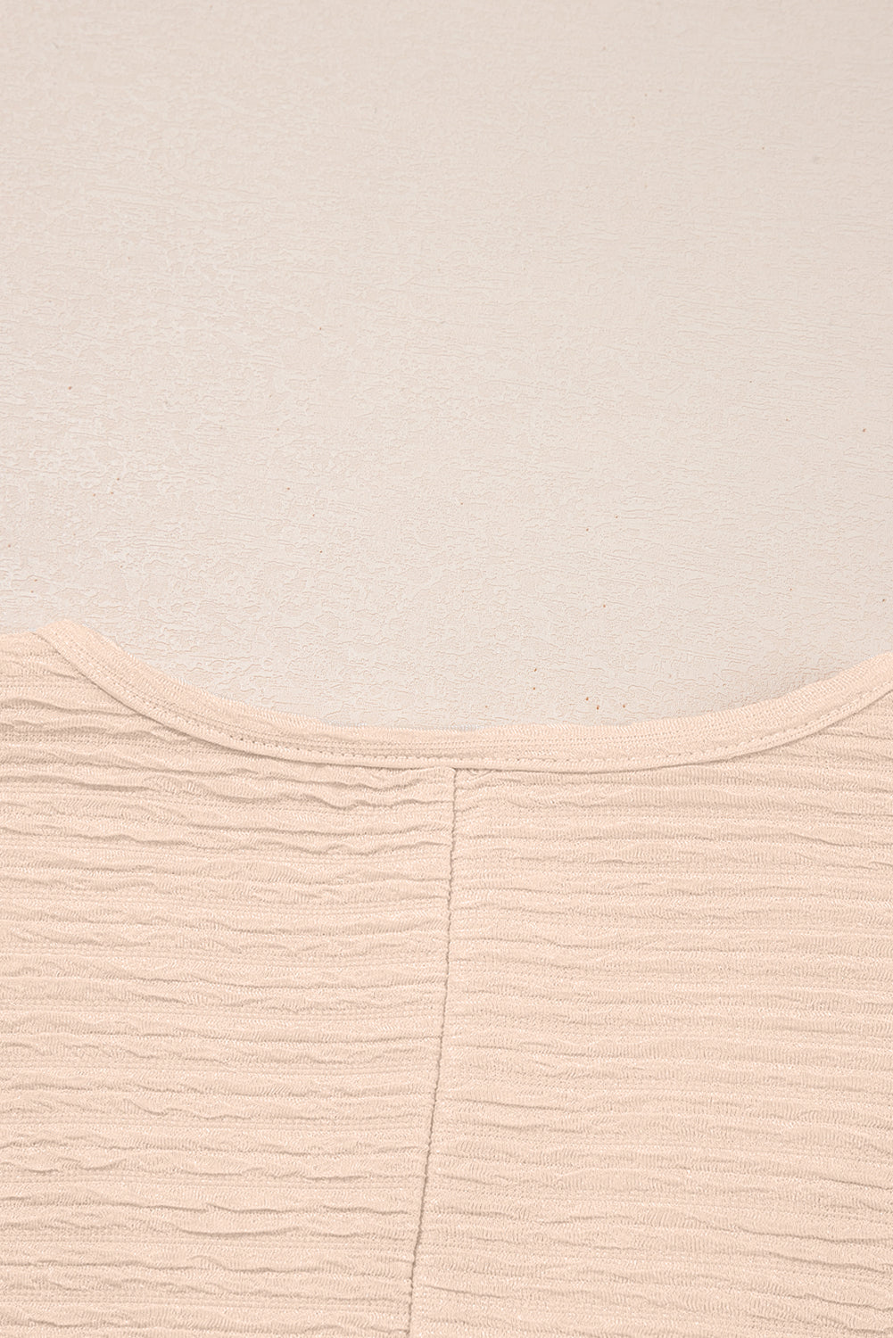 Textured V Neck T Shirt and Shorts Set