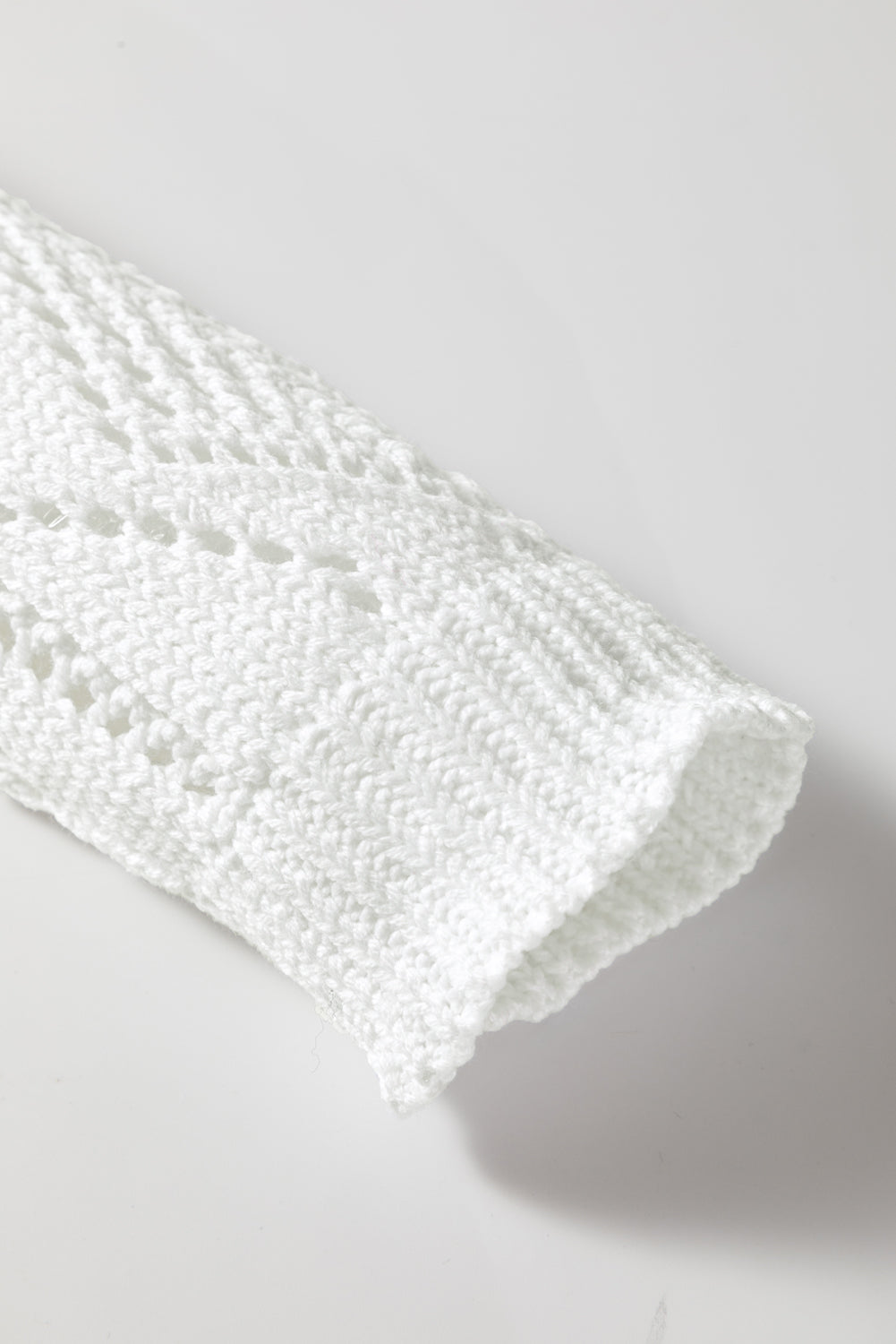 Hollow-out Openwork Knit Cardigan