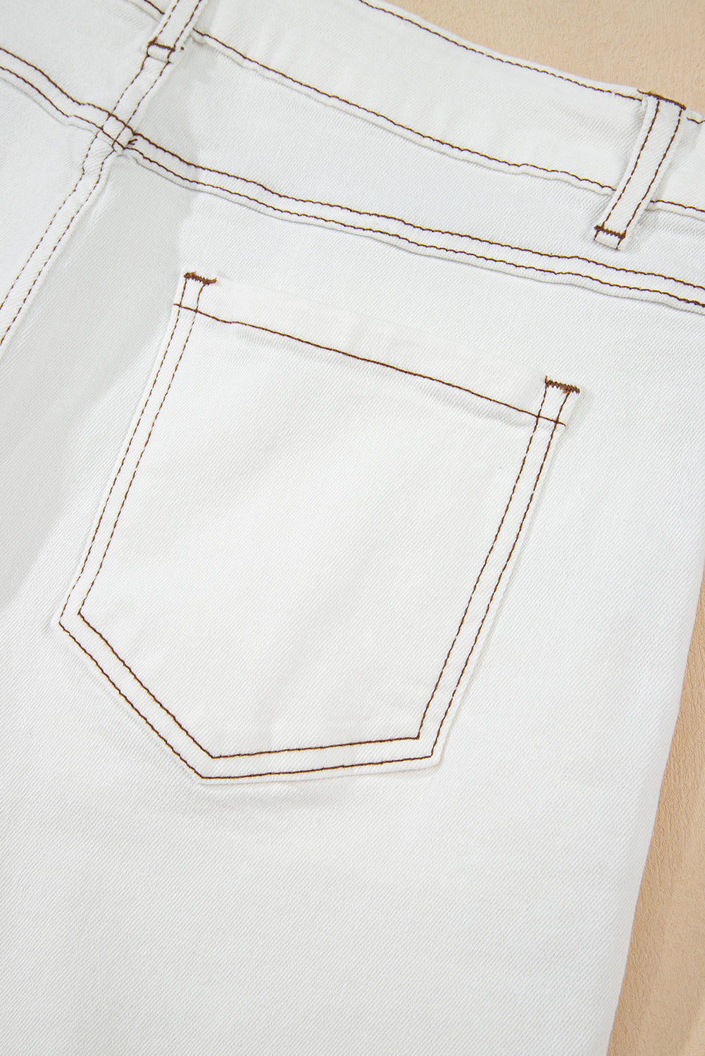 Raw Hem High Waist Denim Shorts