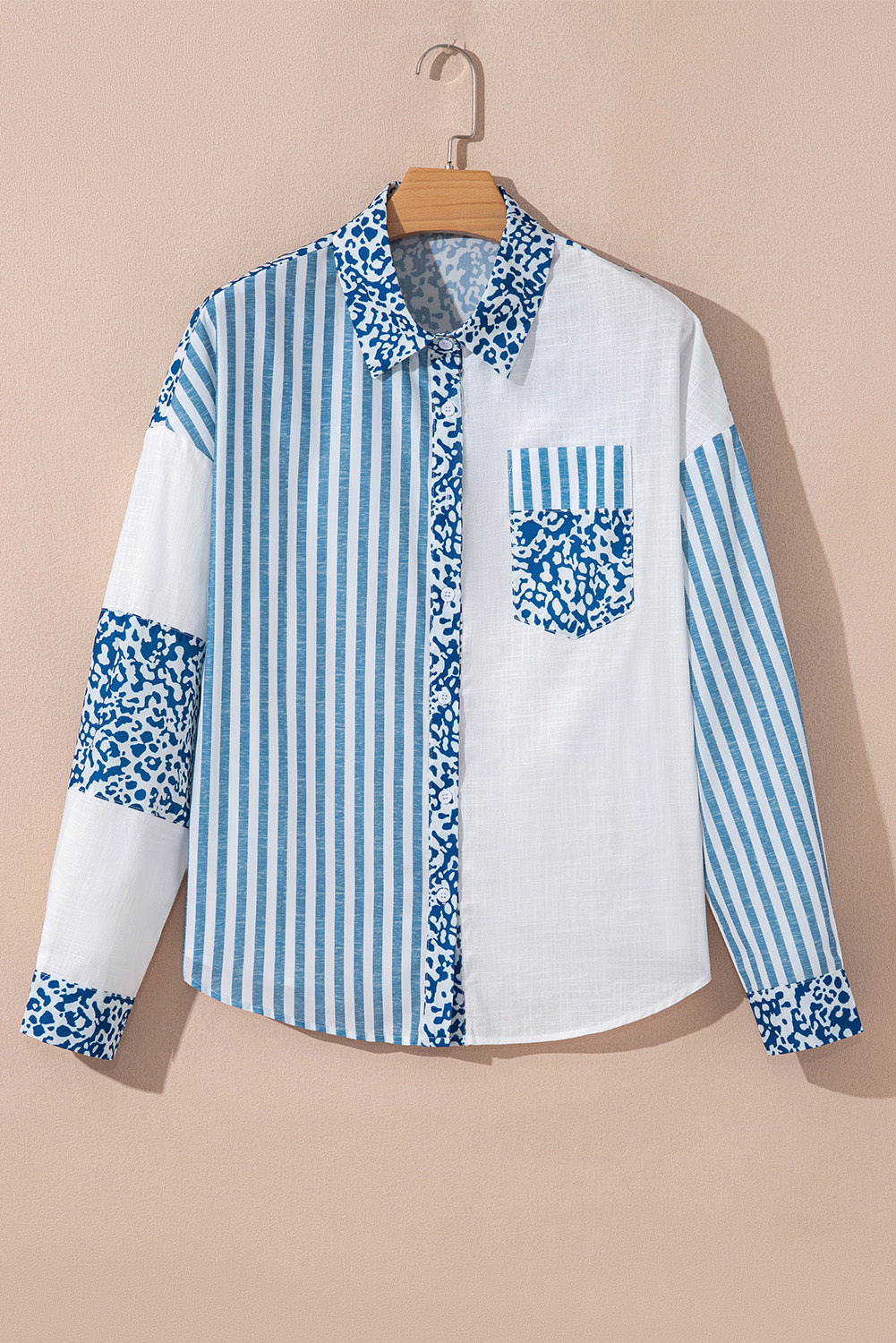 Leopard Striped Western Casual Shirt