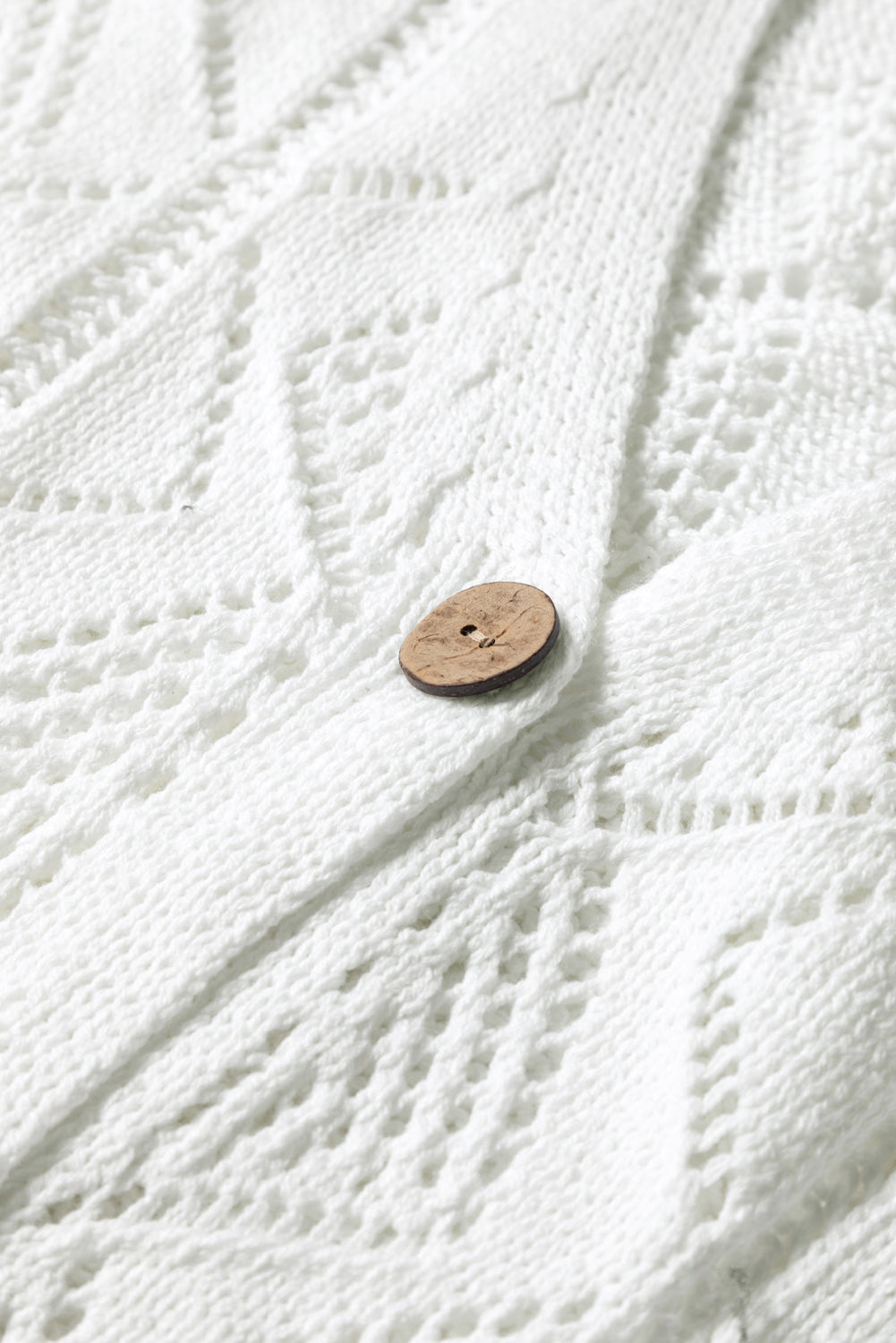 Hollow-out Openwork Knit Cardigan
