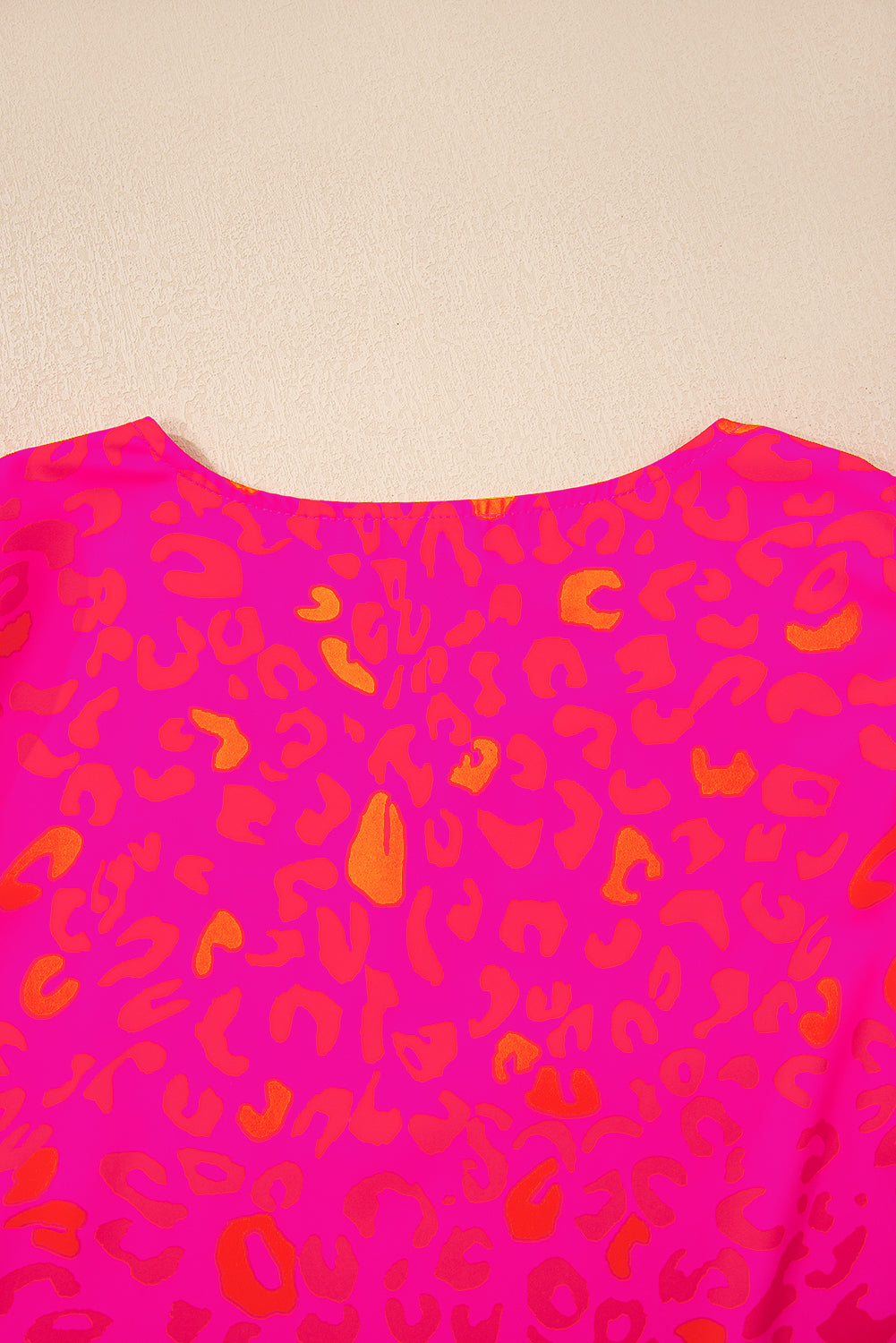 Leopard Printed Puff Sleeve Top