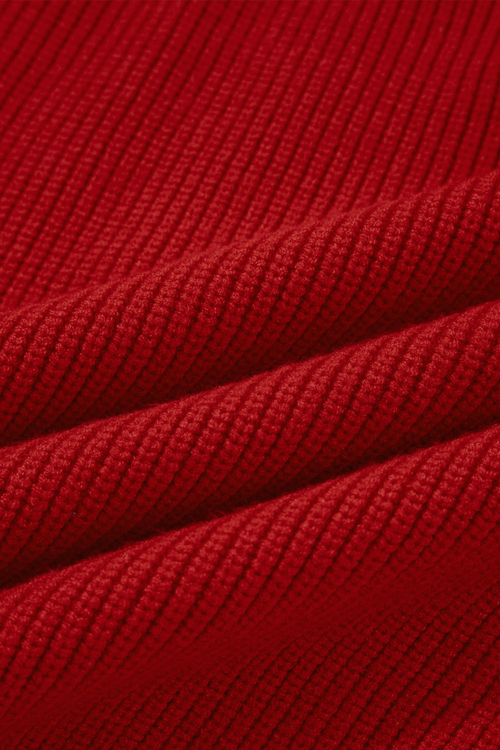 Lantern Sleeve V Neck Knot Back Sweater