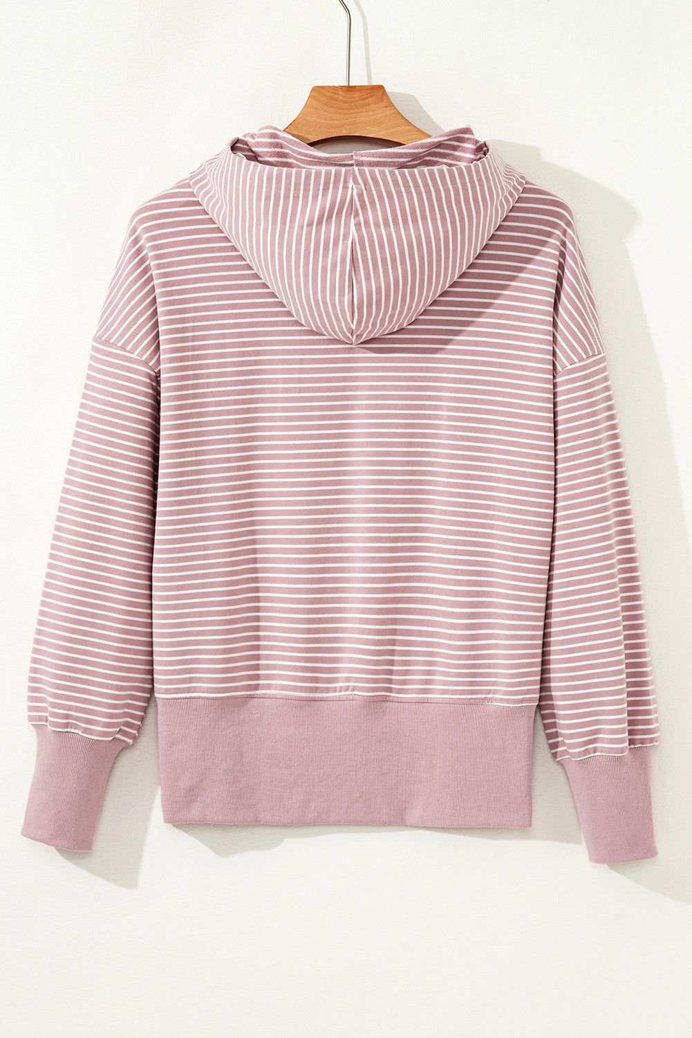 Thumbhole Side Slits Drop Shoulder Loose Fit Hoodie