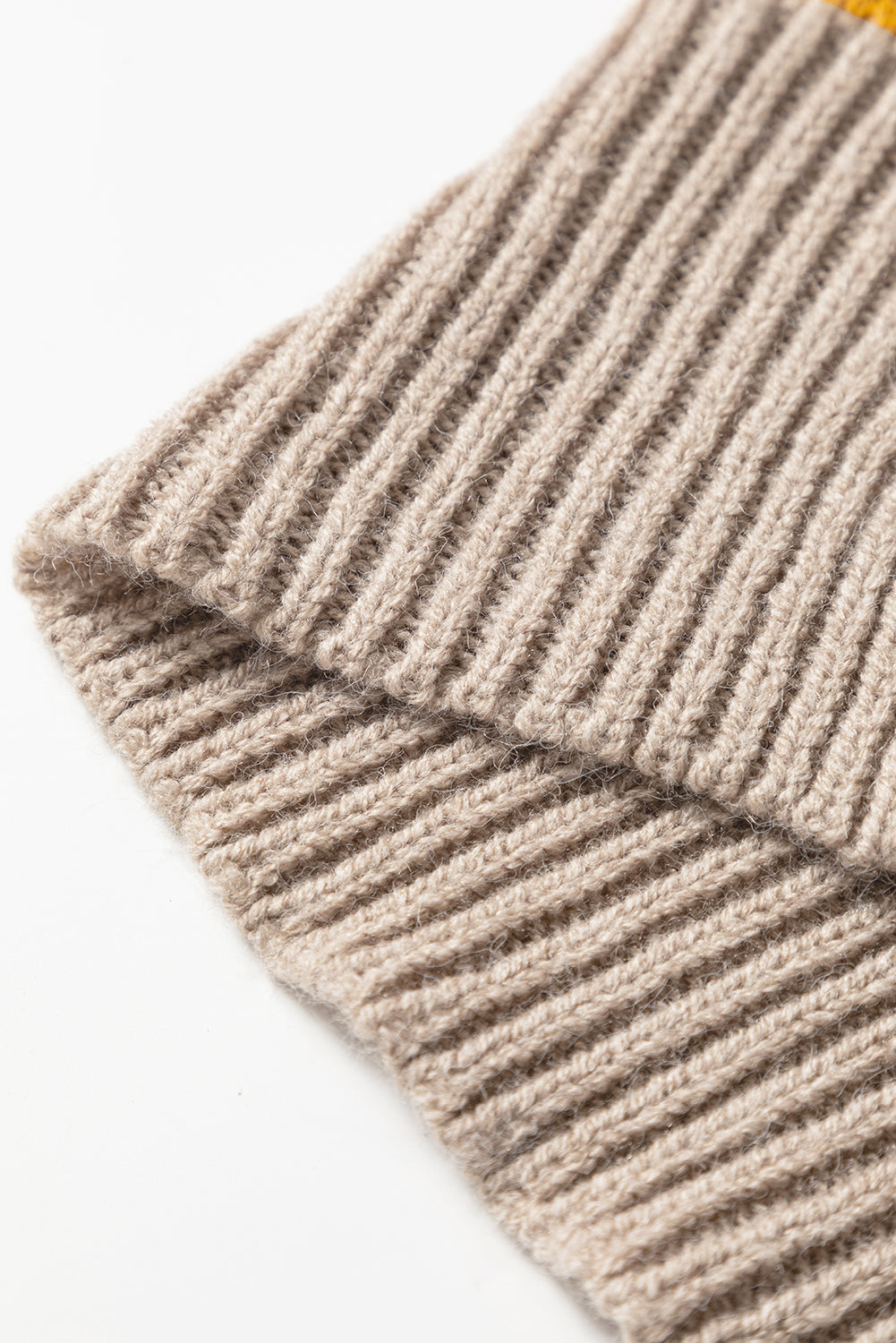 Stripe Drop Shoulder Crew Neck Sweater