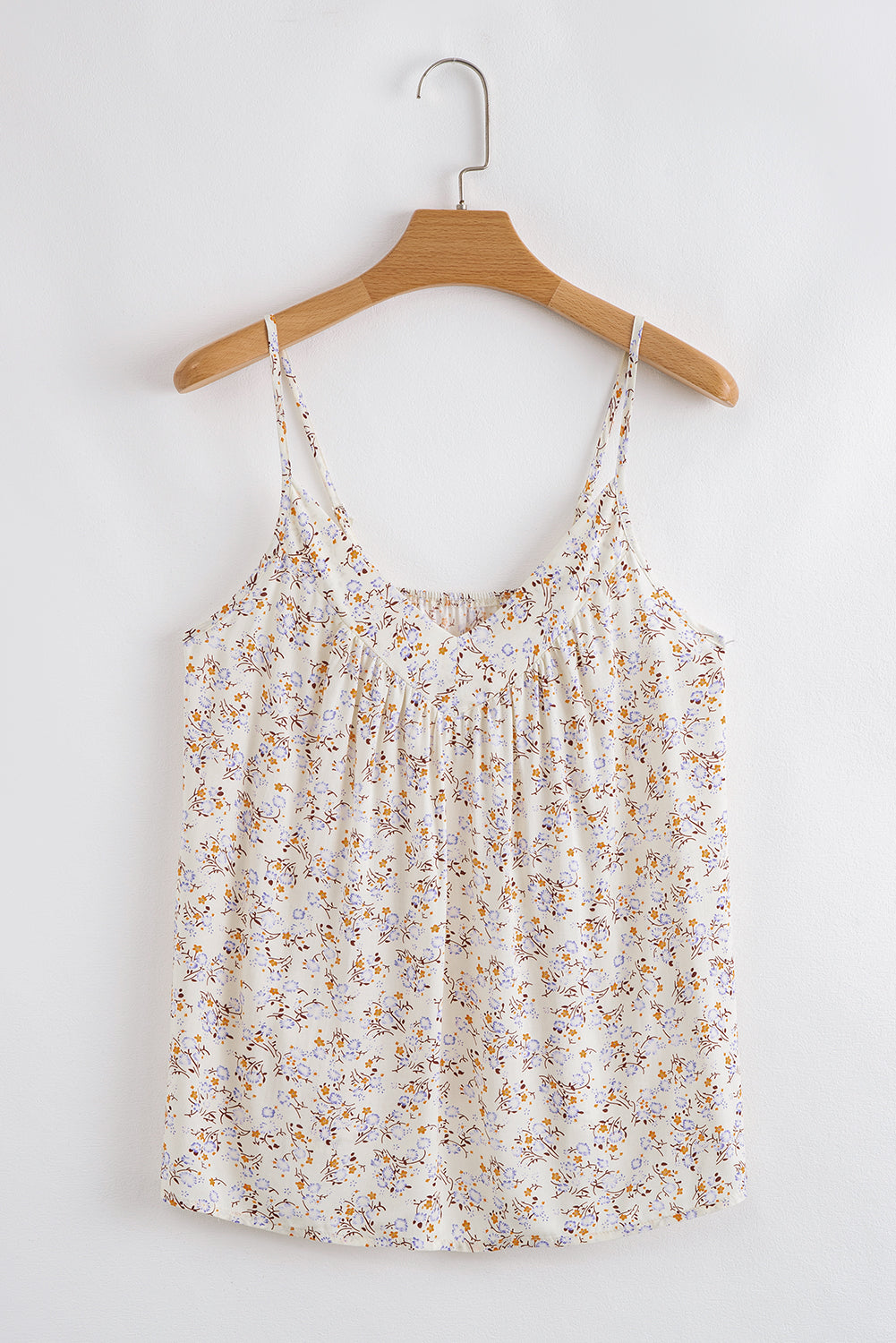 Boho Floral Spaghetti Straps Tank Top