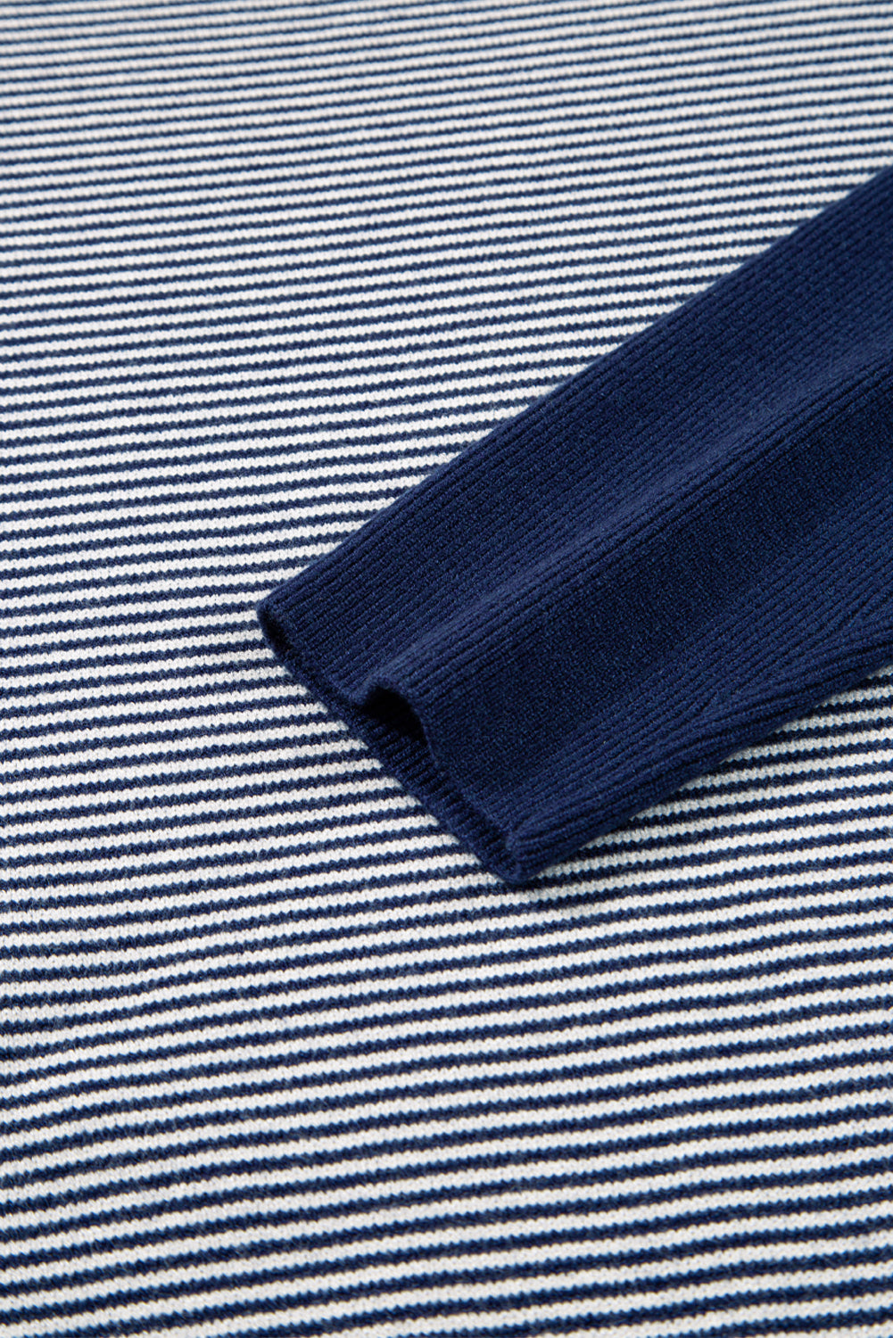 Stripe Color Block Patchwork Dolman Oversize Tunic Sweater