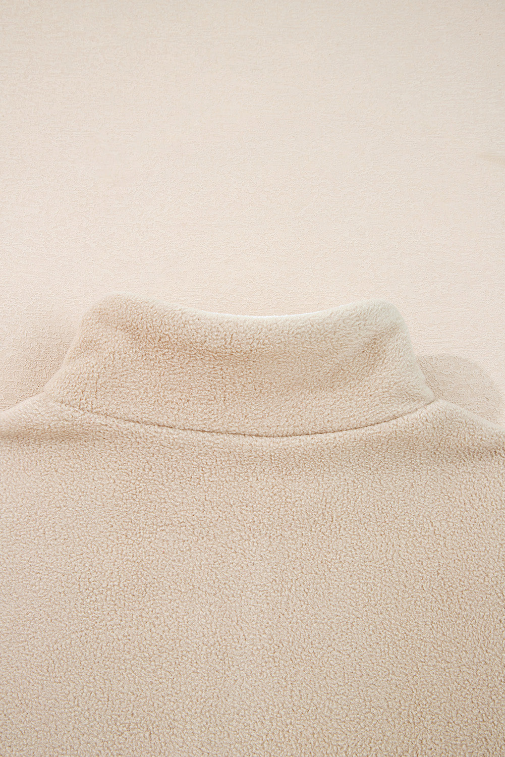 Fleece Colorblock Patchwork Zipped Neck Pullover Sweatshirt