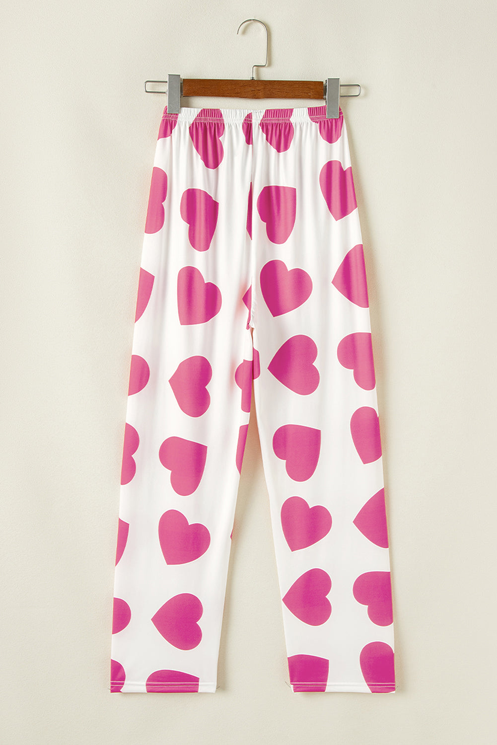 Ruffled Tank Top And Heart Print Pants Lounge Set