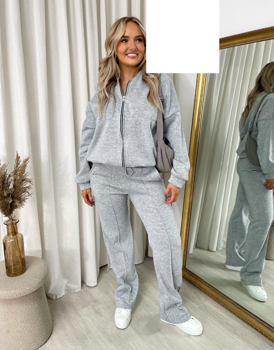 Zip Bomber Jacket and Trouser Co-ord Set