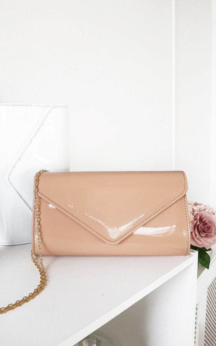 Patent Envelope Clutch Bag