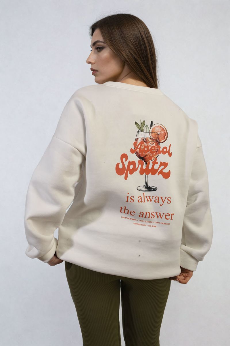 Aperol Spritz Cocktail Graphic Knitted Jumper