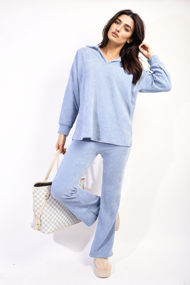 Collared Long Sleeve & Trouser Co-ord Set