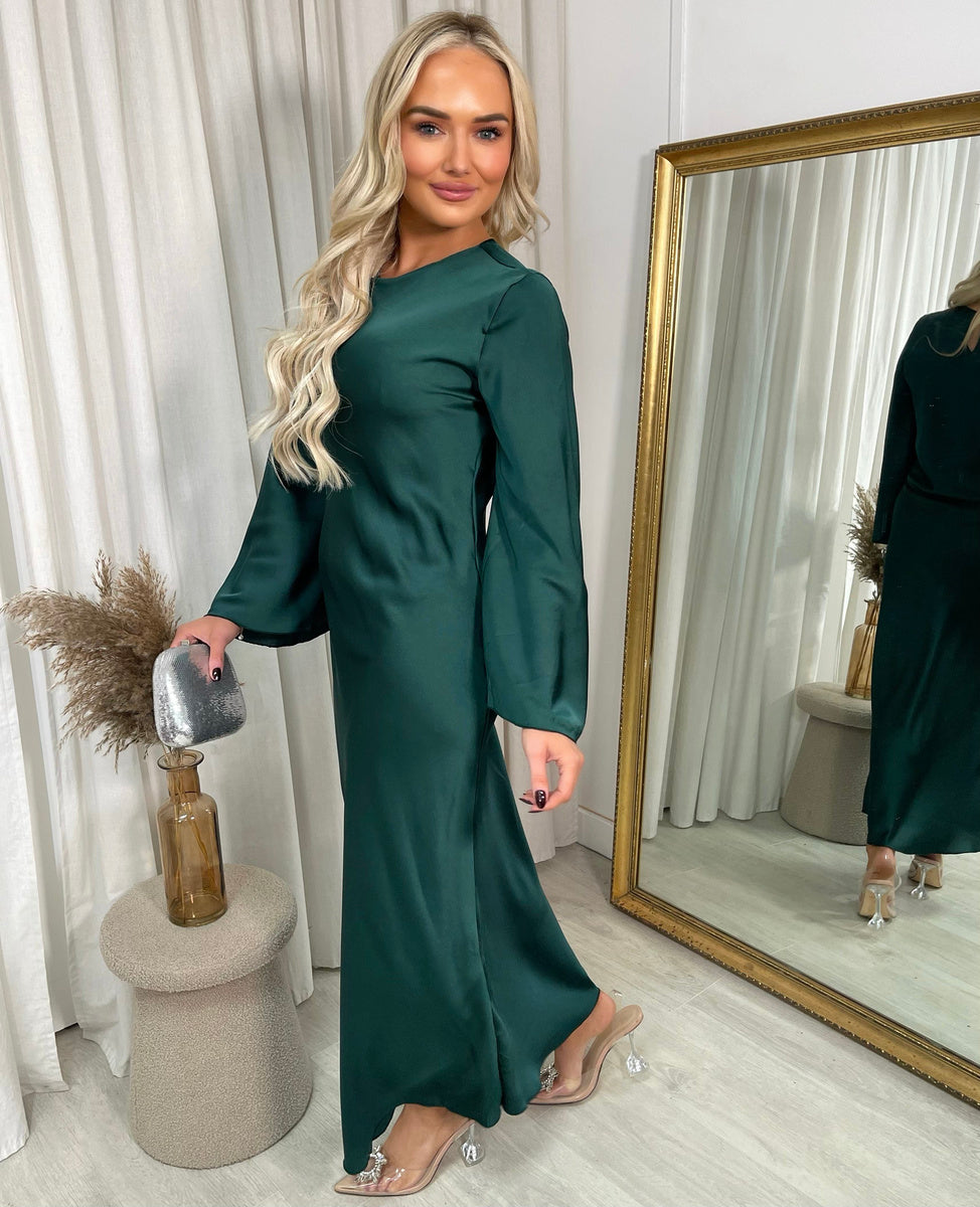 Bell Long Sleeve Maxi Dress