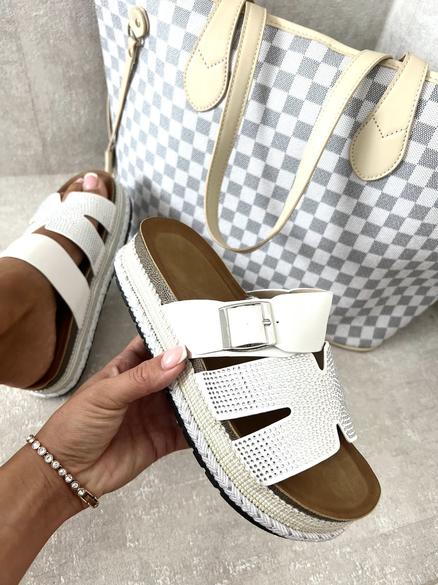 Boho Buckle Platform Sandals