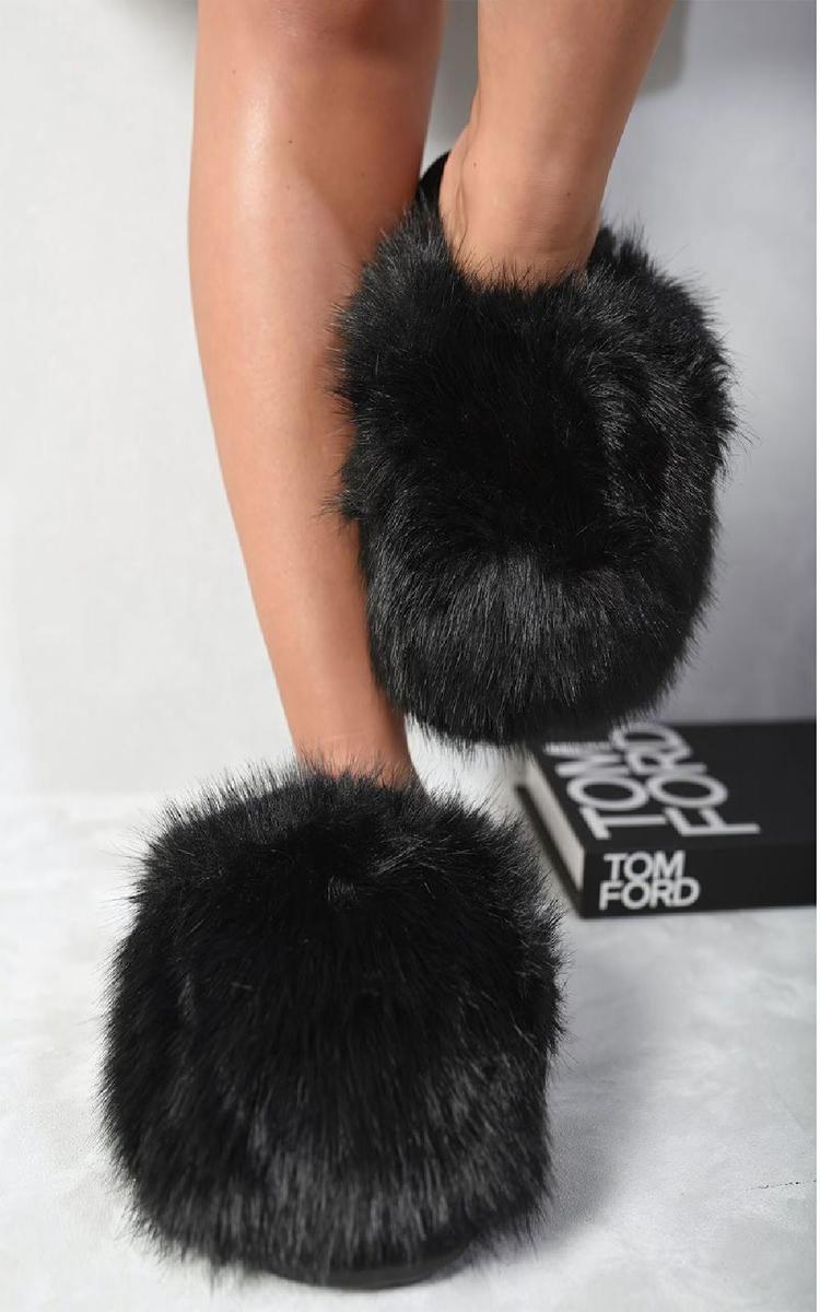 Fluffy Faux Fur Winter Slippers