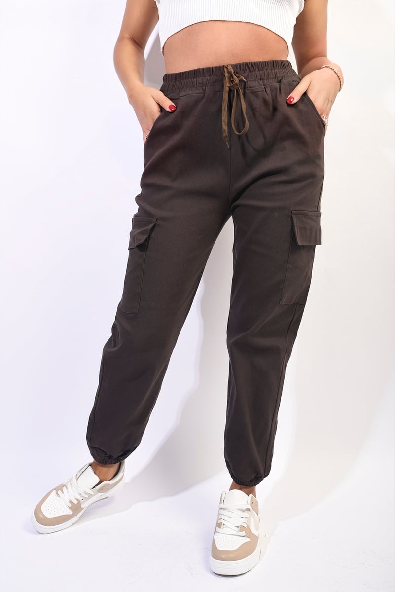 Frankie Cargo Pocket Trouser with Drawstring