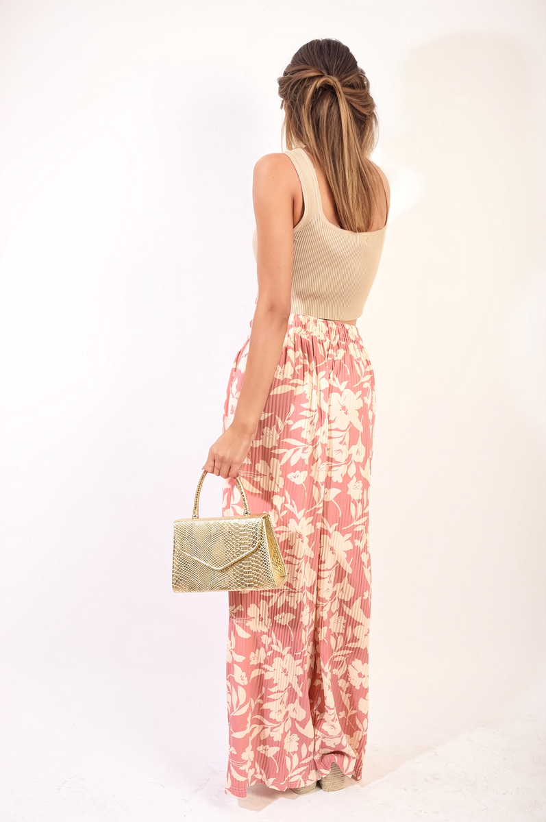 Abstract Pattern Wide Leg Trousers